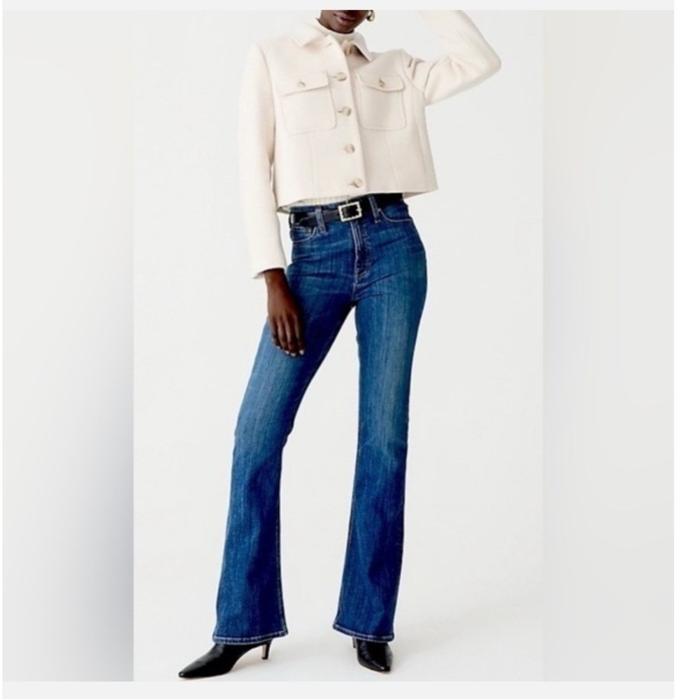 J. Crew Women's‎ Skinny Flare Jeans Dark Wash High Rise Denim- Size 32